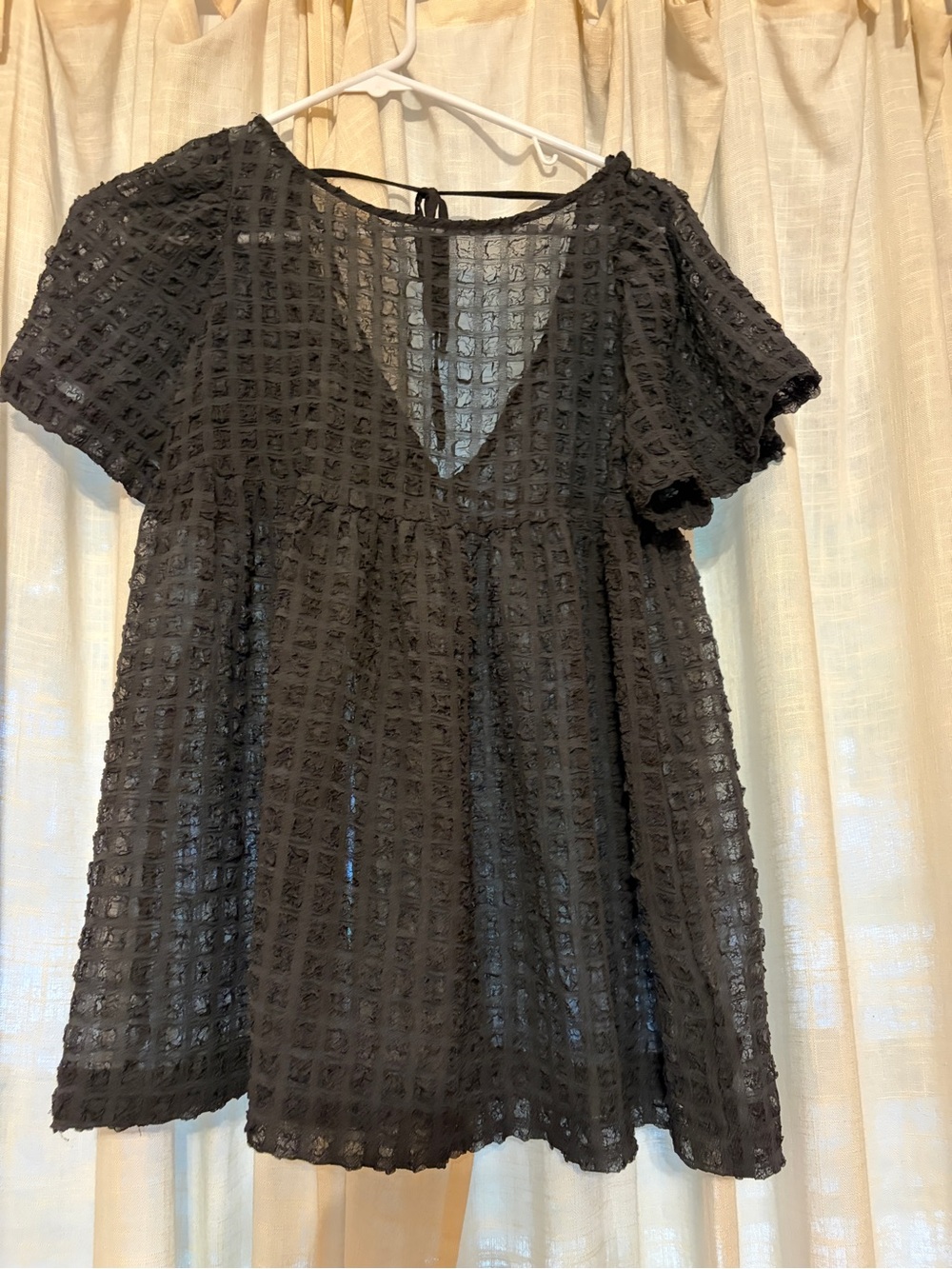 Black sheer shirt